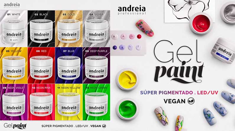 ¡Descubre la nueva gama de Andreia Gel Paint, arte y diseño para tus uñas!