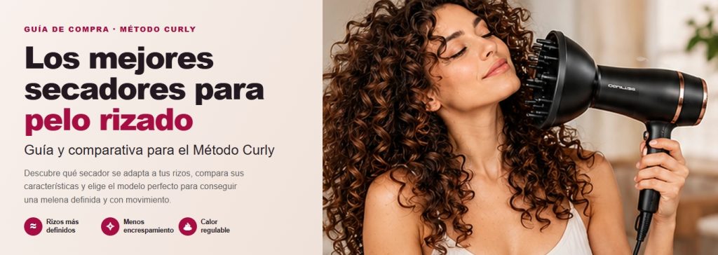 Los mejores secadores para pelo rizado: guía y comparativa para el Método Curly