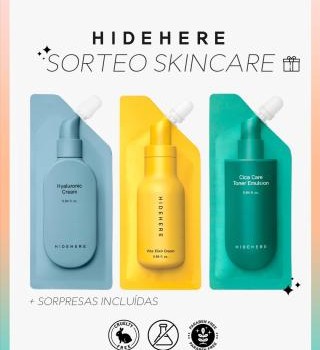 ✨ ¡SORTEO HIDEHERE SKINCARE! ✨
Tu piel merece un momento de cuidado, y nosotros queremos consentirte