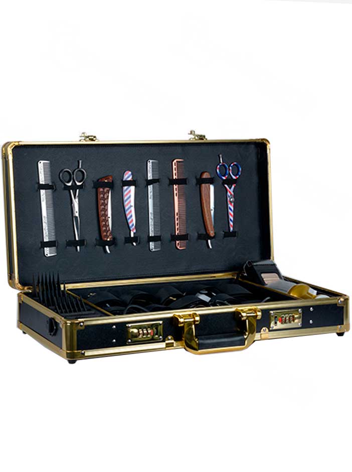 Bifull Barber Shop Maletin Gold Para Barbero