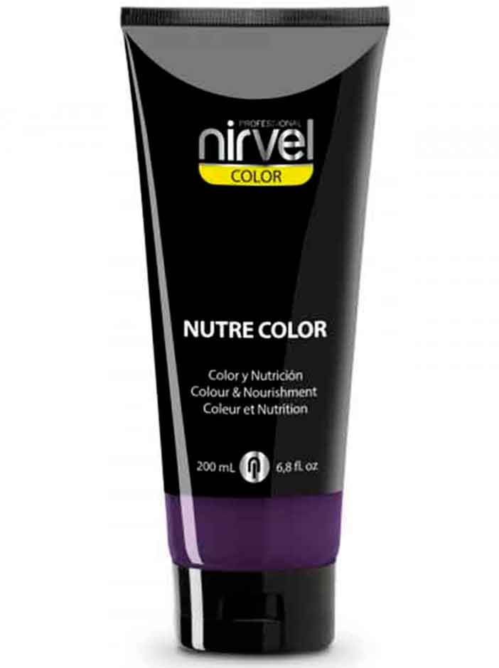 Nirvel NUTRE COLOR  Mascarilla de Color y Nutrición MORADO 200 ml.