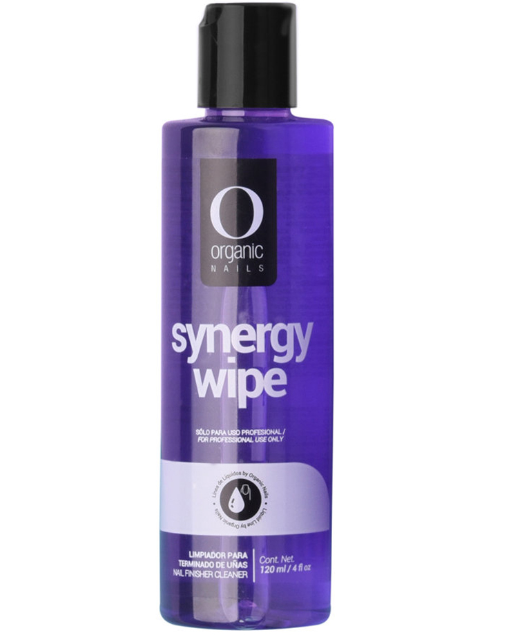 Organic Nails Synergy Wipe Limpiador Terminado de Uñas 120ml
