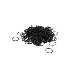 AG Gomas Elasticas Para el Pelo Color Negro 300 Unidades
