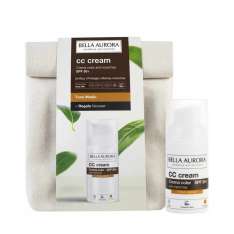 Bella Aurora Pack CC Crema Antimanchas SPF50+ Tono Medio 30ml + Neceser