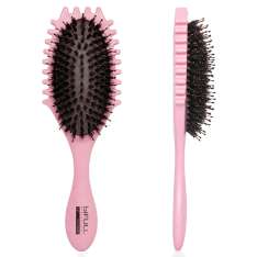 Bifull Hula Curly Method Cepillo Para Rizos Rosa