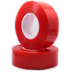 Cinta Adhesiva Doble Cara Para Extensiones Roja.