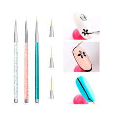 Claresa Set 3 Pinceles Liner Mármol