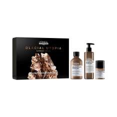 L'Oreal Cofre Glacial Utopía Trio Champú + Sérum + Leave in Absolut Repair Molecular Para Cabello Dañado