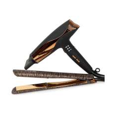 Corioliss C5 Plancha Para el Cabello Profesional + Secador Wind Gold Zebra Collection