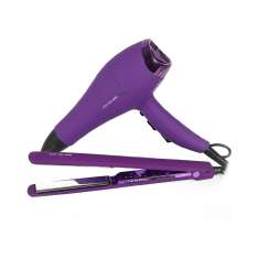 Corioliss Kit Plancha de Pelo C3 + Secador de Pelo Flow DC Purple Edition