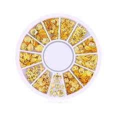 Decoración de Uñas Estrellas Doradas