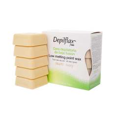 Depilflax Caja de Cera Depilatoria de Baja Fusión Marfíl 500GR