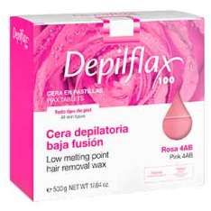 Depilflax Cera depilatoria de baja fusión rosa 500g