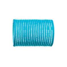 Eurostil Bolsa de 3 Rulos de Velcro Azules, Bucles para el Cabello 44mm.