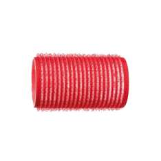 Eurostil Bolsa de 6 Rulos de Velcro Rojos, Bucles para el Cabello 36mm.