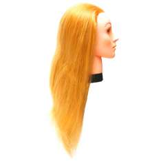 Eurostil Cabeza de Maniquí Cabello Largo Sintetico | Soporte incluido