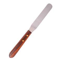 Eurostil Espátula para Cera de Metal con Mango de Madera