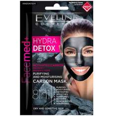 Eveline Cosmetics Facemed+ Hydra Detox Carbon Mask | Mascara de Carbon Activo 2x5ml