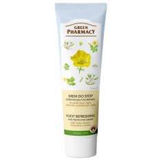Green Pharmacy Crema Pies, Refrescante y Protectora | Corteza de Roble y Celidonia 75 + 25 ml.