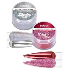 Inocos Polvos Para Uñas Efecto Glitter o Cromado 3GR