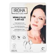 Iroha Nature Mascarilla Antiedad con Triple Ácido Hialurónico.
