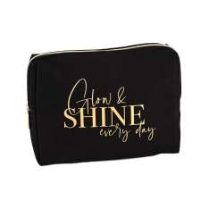 Iroha Nature neceser negro y dorado