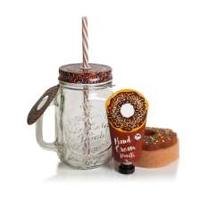 Lady Cotton Kit para baño | Crema, esponja y jarra cristal