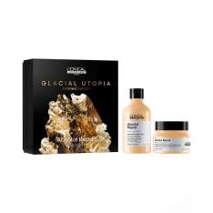 L´Oreal Cofre Glacial Utopía Duo Absolut Repair Champú + Mascarilla Para Cabello Dañado y Seco