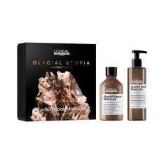 L´Oreal Cofre Glacial Utopía Duo Champú + Sérum con aclarado Absolut Repair Molecular Para Cabello Dañado