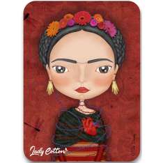 Laddy Cotton Espejo Doble Portatil Frida Kahlo