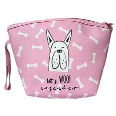 Lady Cotton Estuche Let's Woof Together Estuche para Maquillaje Dogs Rosa
