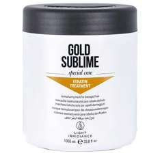 Light Irridiance Gold Sublime Mascarilla Reestructurante con Queratina - Keratin Treatment | para Pelo Dañado 1000ml