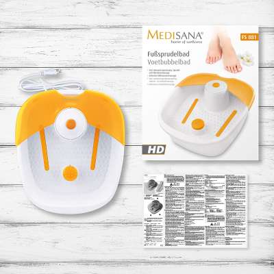 Medisana FS 881 Ba era de Hidromasaje para Pies con Reflexolog a podal