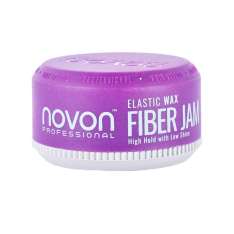 Novon Professional Elastic Wx Fiber Jam| Cera para el Pelo Elastica Mermelada 150ml