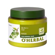 O'Herbal Mascarilla para Cabello Normal, con Extracto de Abedul 500 ml.