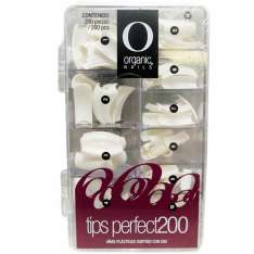 Organic Nails Tips Perfect 200 Unidades Blancas