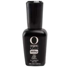Organic Nails Top Coat Gel Milky 15ml.