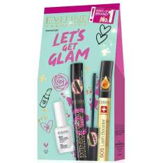 Pack Lets Glam Máscara + Sérum de Pestañas + Tratamiento de Uñas
