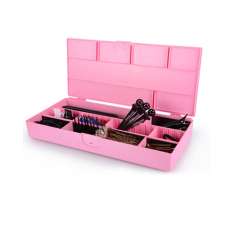 Perfect Beauty Caja de Almacenamiento de Utensilios de Peluquería o Cosmética Rosa