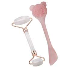 Lady Cotton Girl Power Masajeador Facial + Brocha silicona Rosa