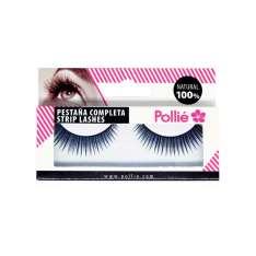 Pollie Pestañas Completa en Abanico Negra 100% Natural