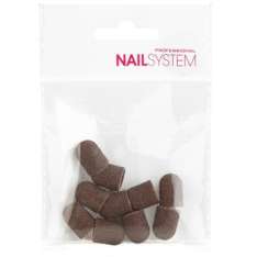 Professional Nail System Pack de 10 Capuchones de Grano Medio 10x15mm