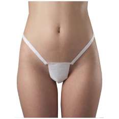 Quickepil Tanga Desechable Blanco Elástico Caja 100uds