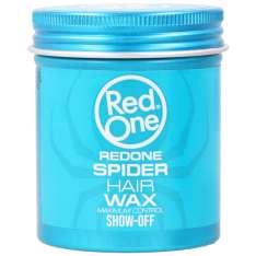 Red One Spider Hair Wax Blue Cera Fibrosa Mate Fijación Fuerte para el Cabello 100ml
