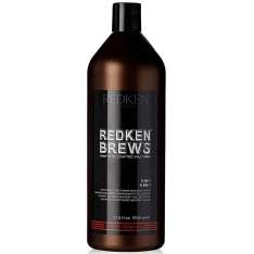Redken Brews 3 en 1 Champú, Acondicionador y Gel de Baño 1000ml
