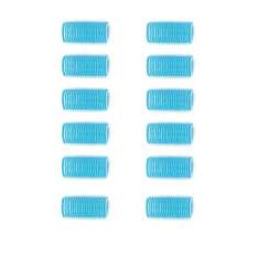 Rulos Velcro Celeste 12 Unidades | Diámetro: 28 mm.