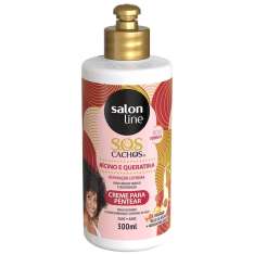 Salon Line S.O.S Crema de Peinado con Ricino y Keratina Cabello Rizado 300ml