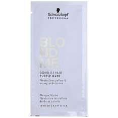 Schwarzkopf Blondme Bond Repair Mascarilla Morada Para Cabello Rubio Muestra 10ml