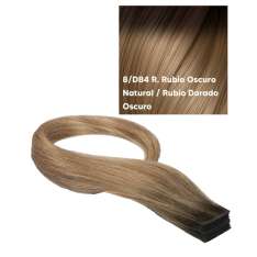 Seiseta Tape In Extensión con Cinta Adhesiva Invisible 50/55cm 6uds 8/DBR4 Rubio Oscuro Natural/Rubio Dorado Oscuro