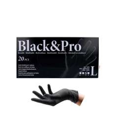 Sibel Black & Pro Guantes Reutilizables Talla L 20 Piezas
